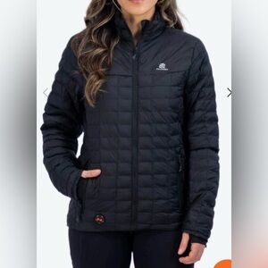 FIELDSHEER Mobile Warming Women’s Backcountry 7.4V Black Heated Jacket Sz L